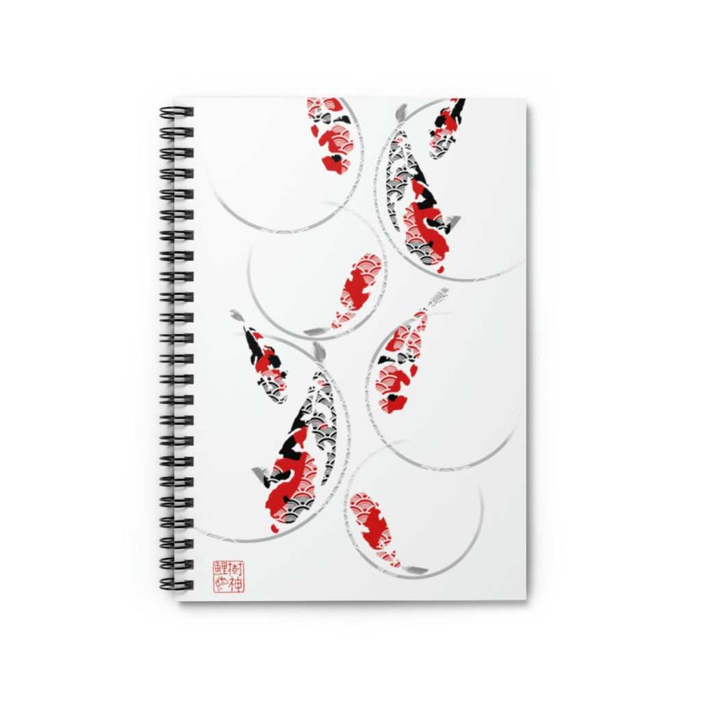 Spiral Notebook Ruled Line Kodama Koi Supply